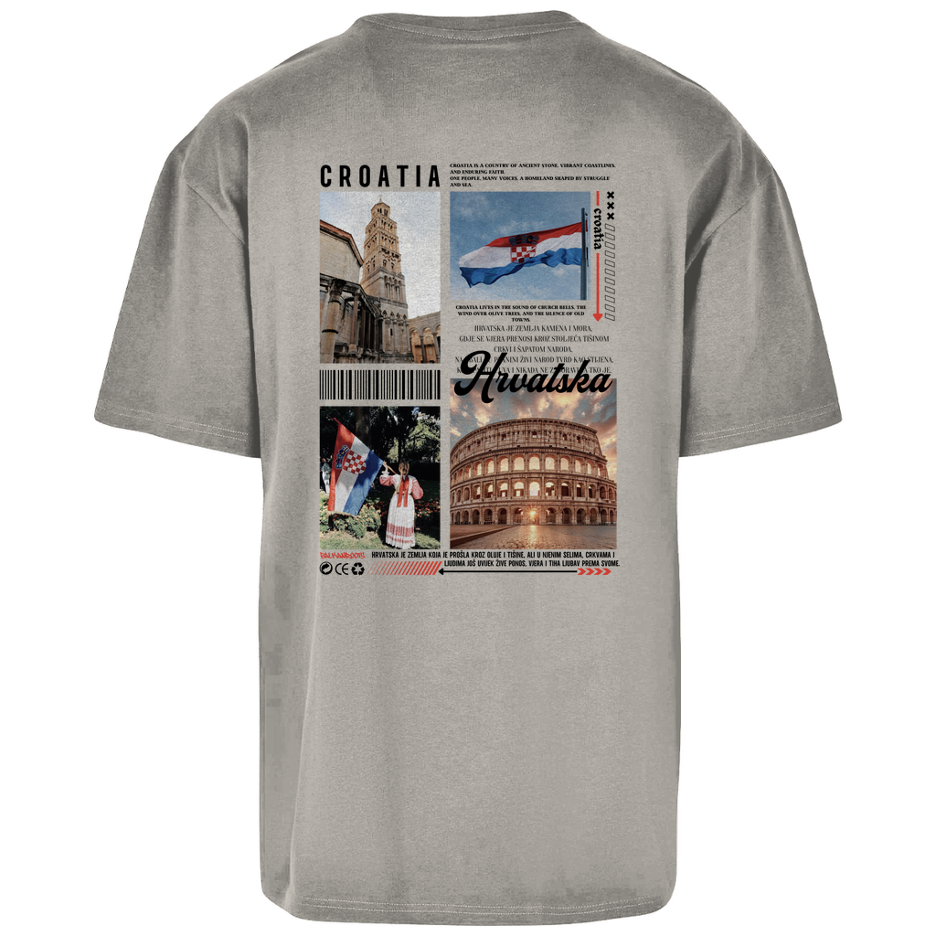 Croatia Backprint Oversize T-Shirt (Restbestand)