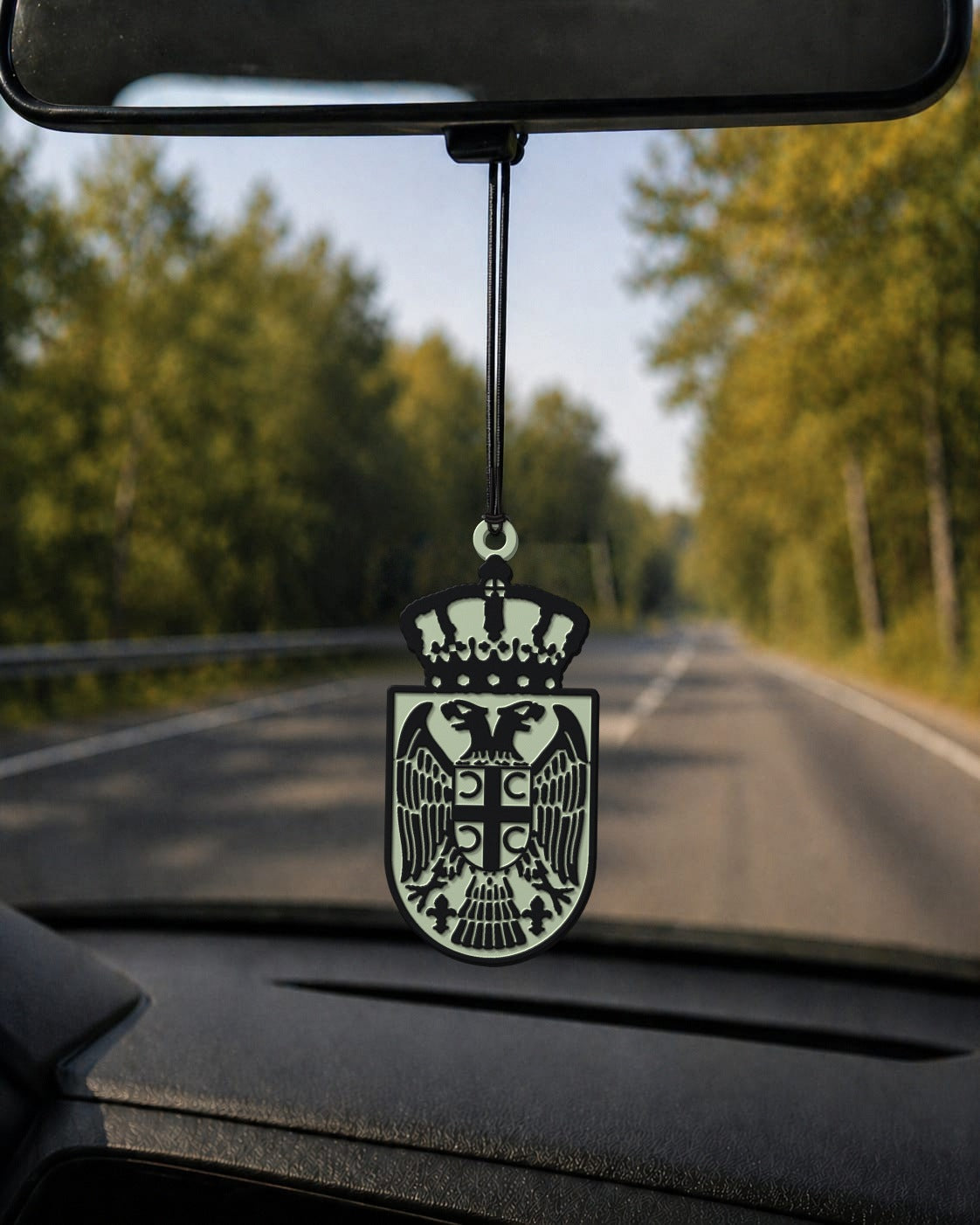 Car Mirror Ornament - Coat of Arms Transparent