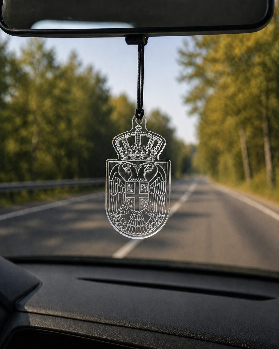 Autospiegel-Anhänger - Wappen Transparent