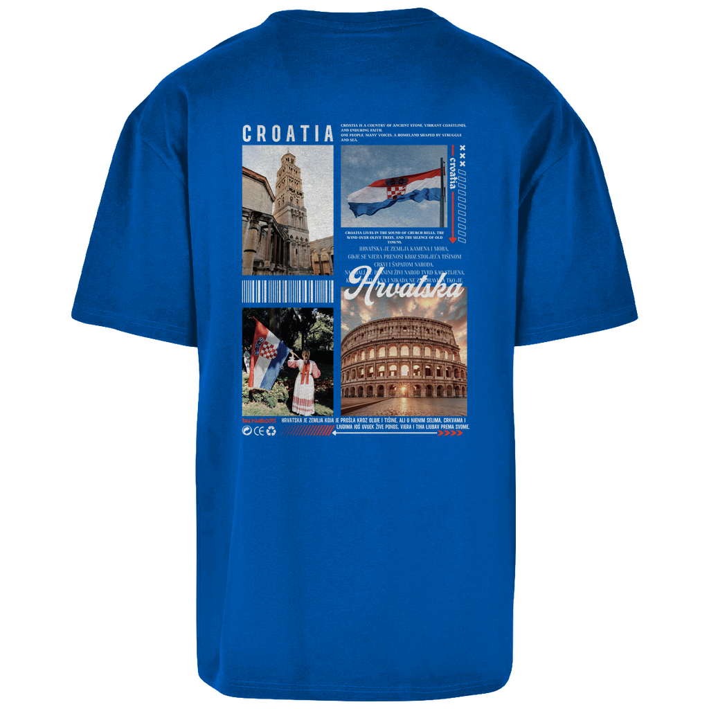 Croatia Backprint Oversize T-Shirt (Restbestand)