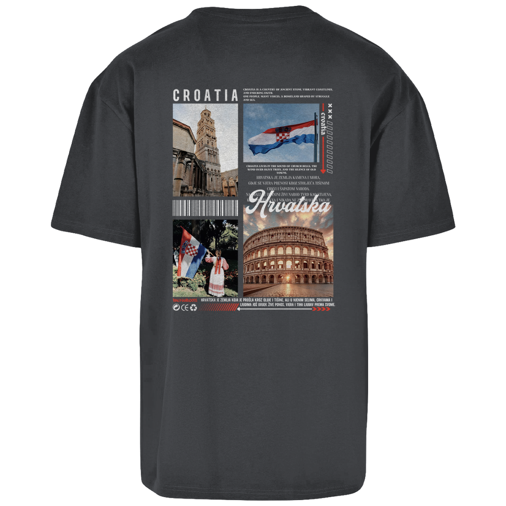 Croatia Backprint Oversize T-Shirt (Restbestand)