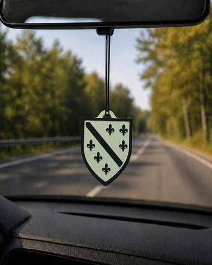 Autospiegel-Anhänger Leuchtwappen