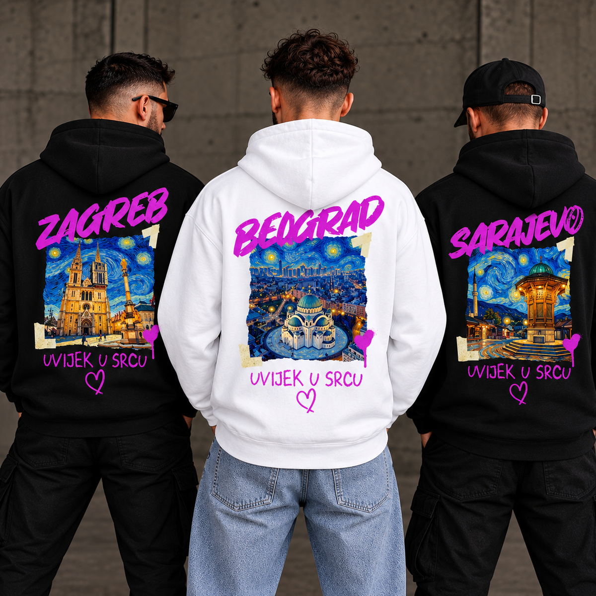 Uvijek u srcu Premium Hoodie