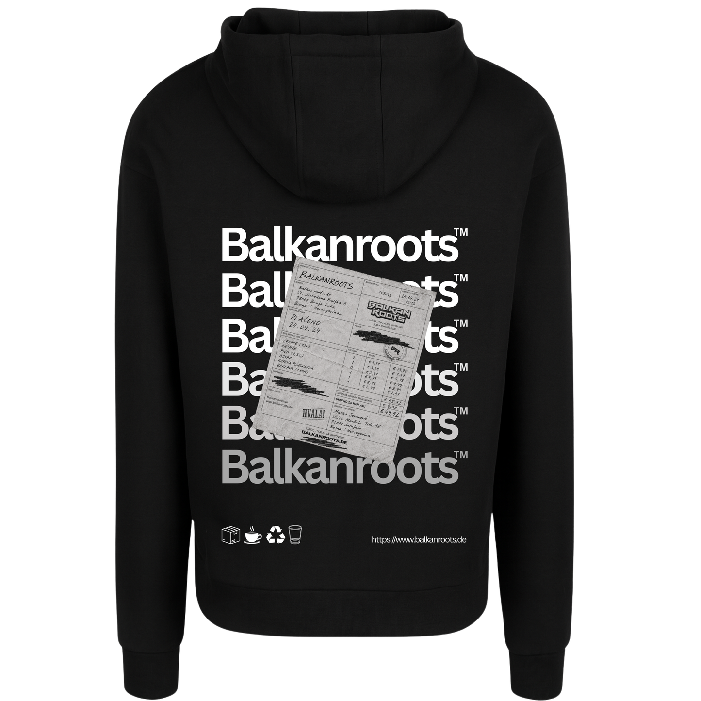 Balkanroots Backprint Premium Hoodie