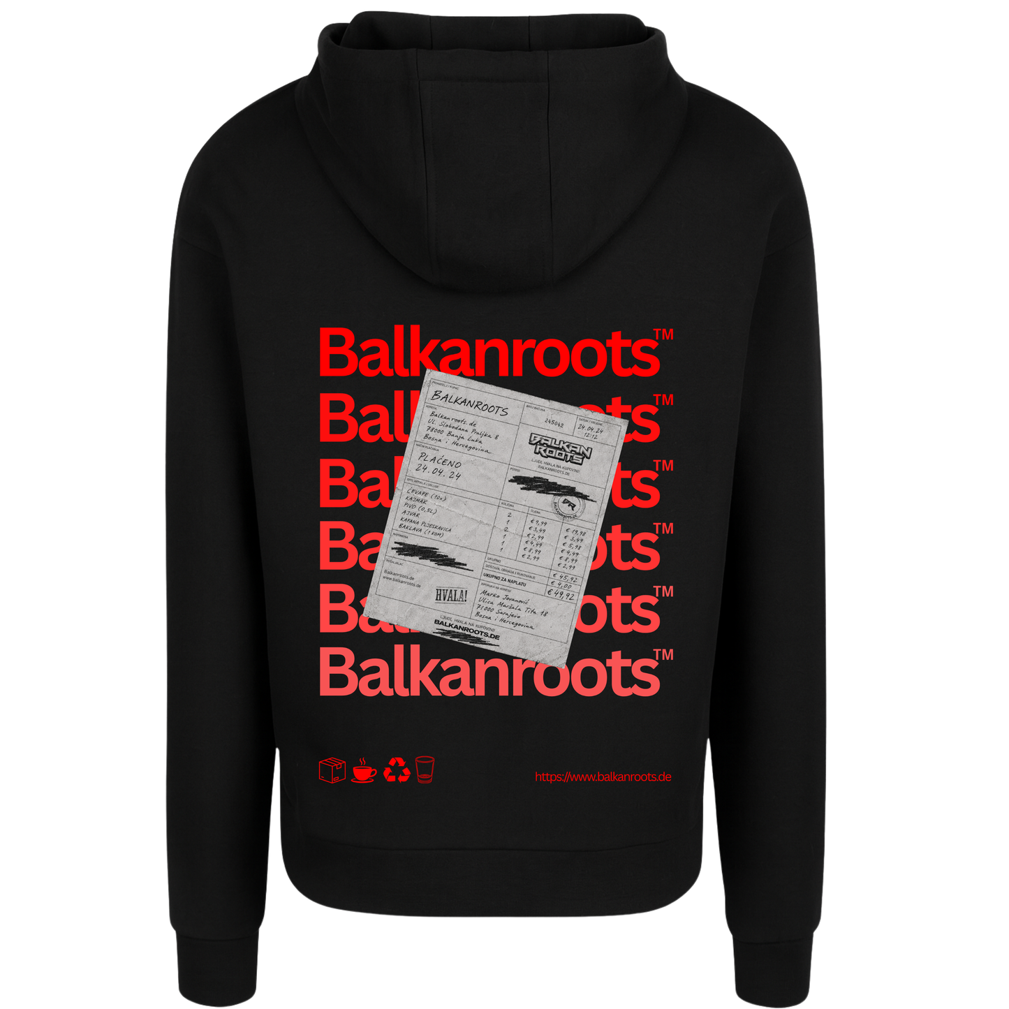 Balkanroots Backprint Premium Hoodie