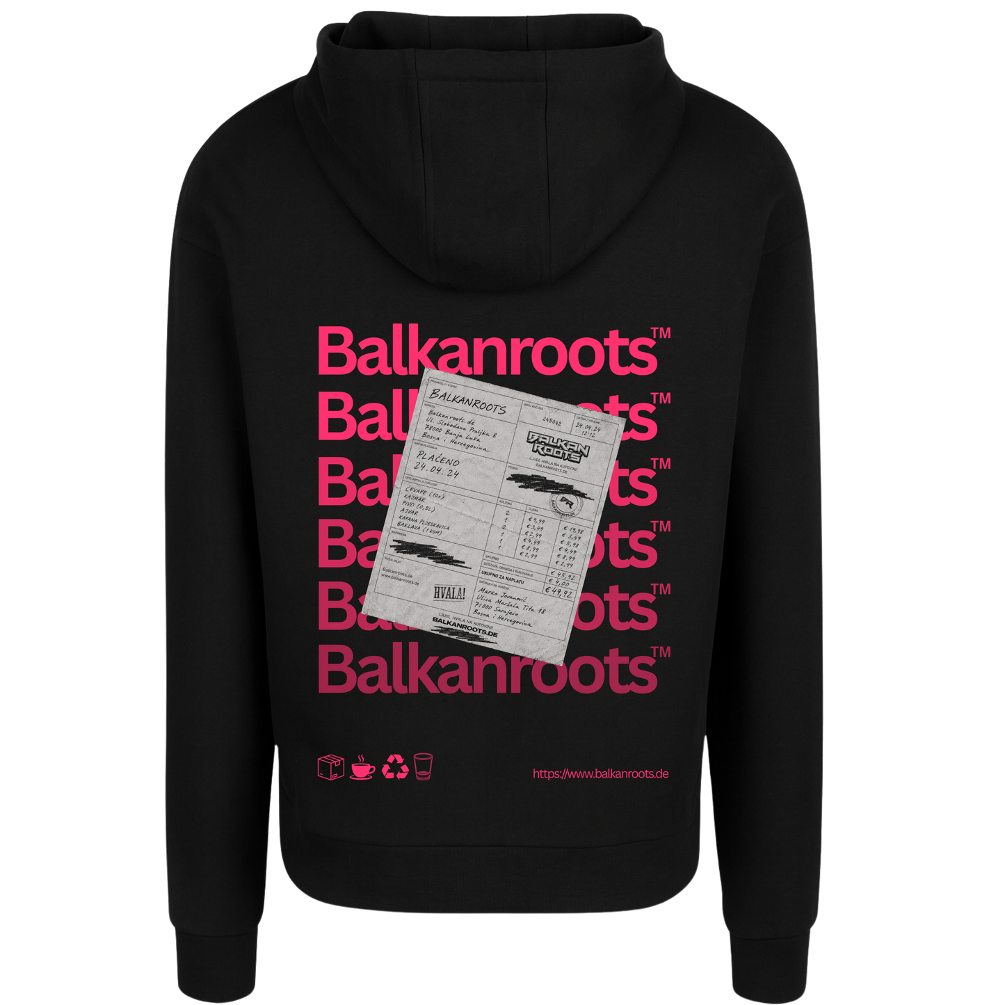 Balkanroots Backprint Premium Hoodie