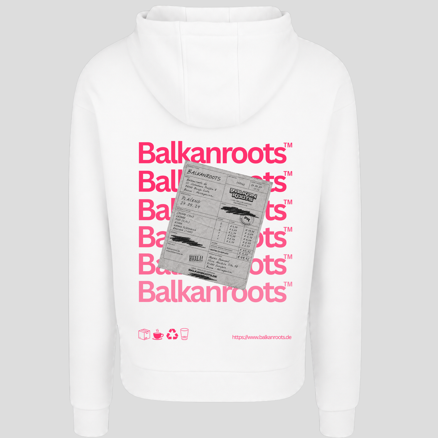 Balkanroots Backprint Premium Hoodie