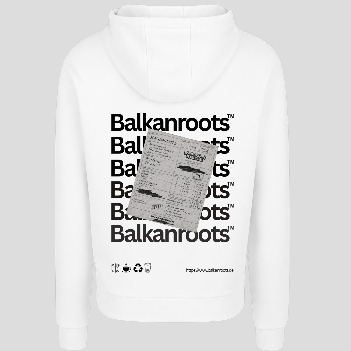 Balkanroots Backprint Premium Hoodie