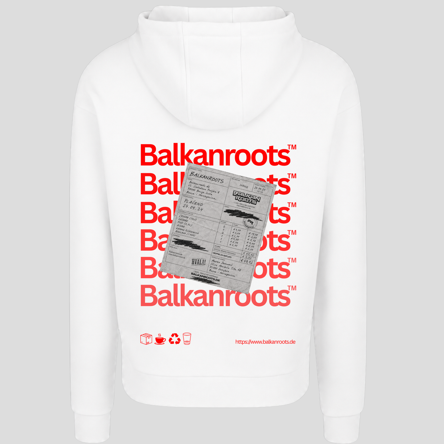 Balkanroots Backprint Premium Hoodie