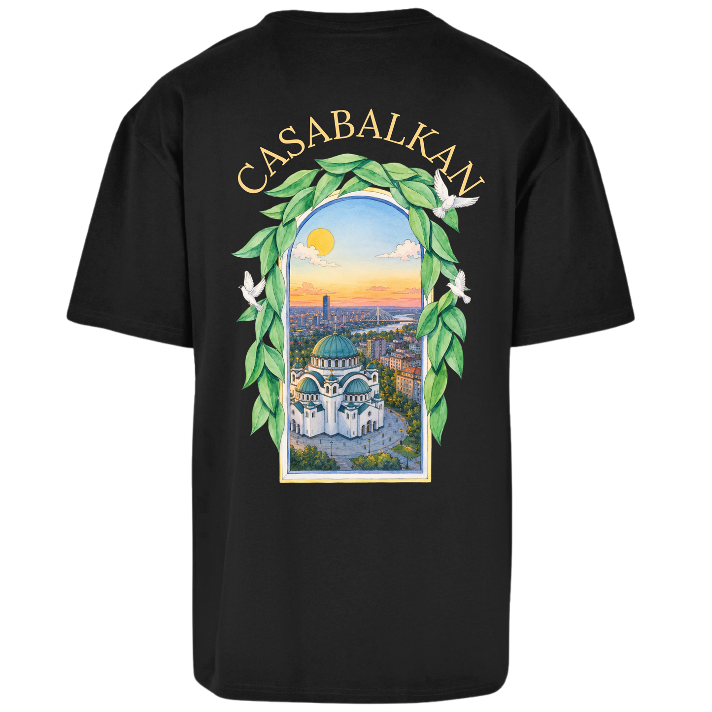 CASA BALKAN Front+Backprint Premium T-Shirt