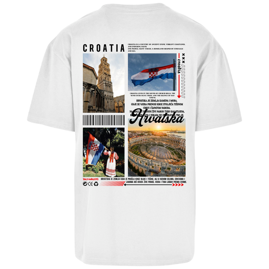 Croatia Backprint Premium T-Shirt