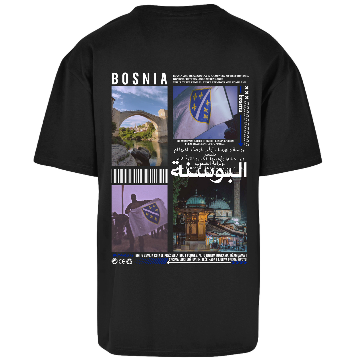 Bosnia Backprint Premium T-Shirt