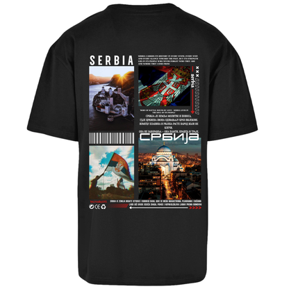 Serbia Backprint Premium T-Shirt