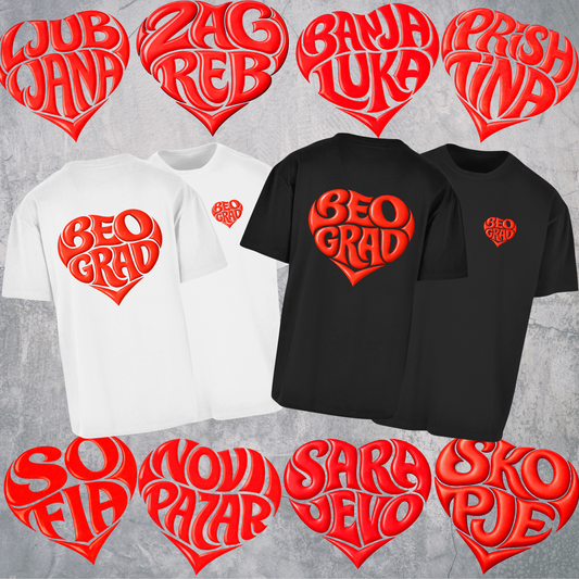 Srce capital city (Front+Back) Premium T-Shirt