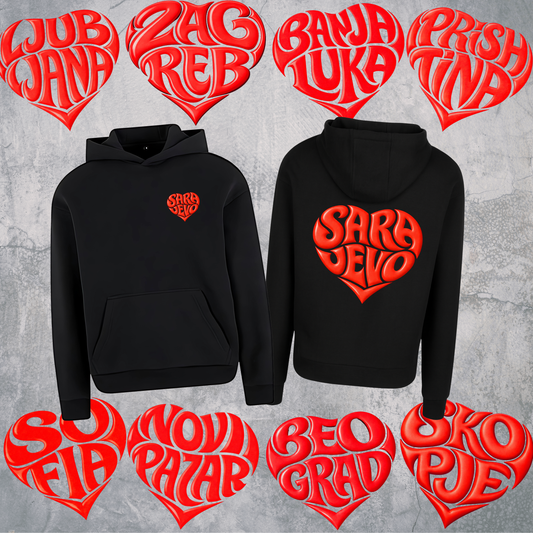 Srce capital city (Front+Back) Premium Hoodie