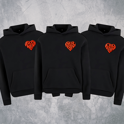 Srce BOSNIA/SERBIA/CROATIA Premium Hoodie