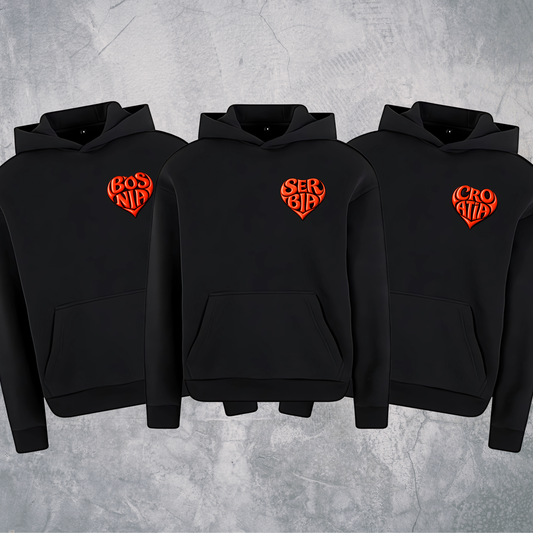 Srce BOSNIA/SERBIA/CROATIA Premium Hoodie