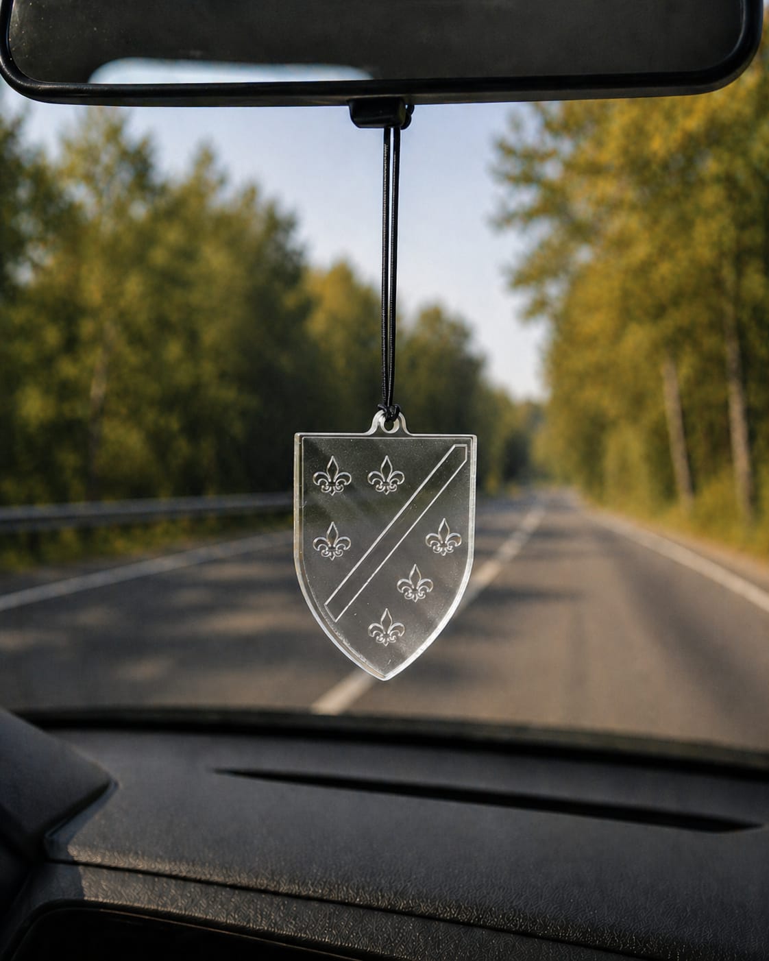 Autospiegel-Anhänger - Wappen Transparent