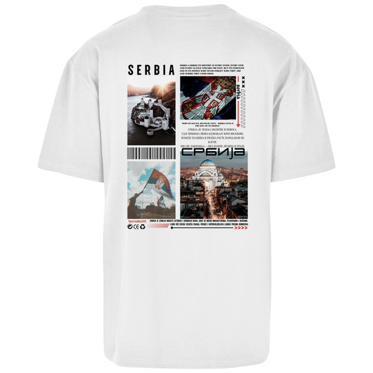 Serbia Backprint Oversize T-Shirt